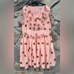 Magnolia Park Sequin Strawberry Dress Pink Sz 5XL Strawberry Shortcake Cosplay